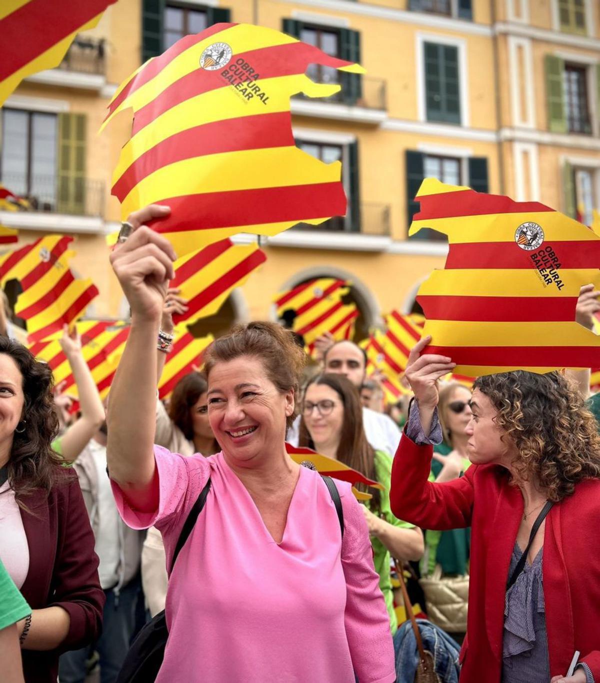 Masivo ‘Sí a la llengua’ en Palma contra las políticas de PP y Vox
