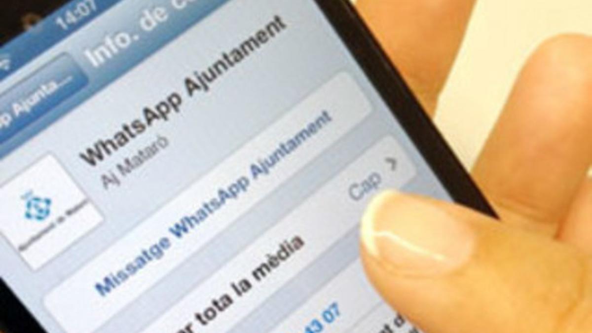 Mataró pone en marcha un nuevo canal de atención ciudadana para Whatsapp.