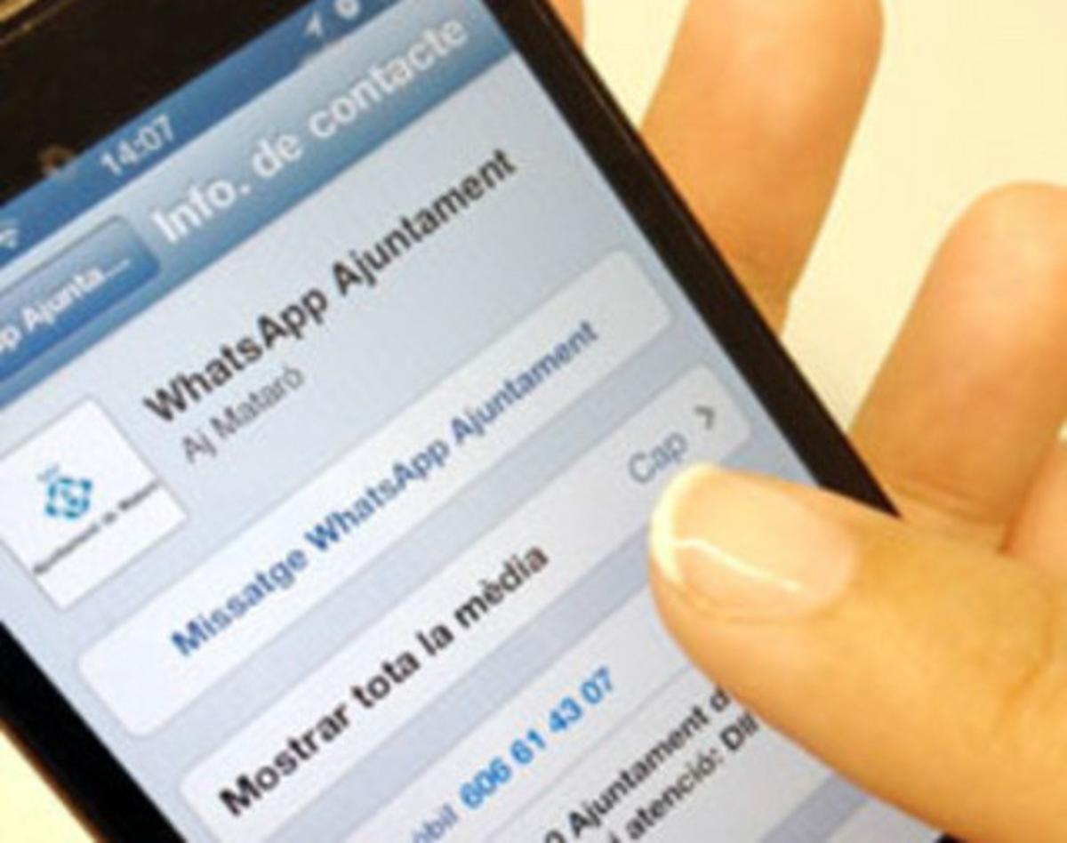 Mataró posa en marxa un nou canal d’atenció ciutadana per a Whatsapp. Mataró posa en marxa un nou canal d’atenció ciutadana per a Whatsapp.