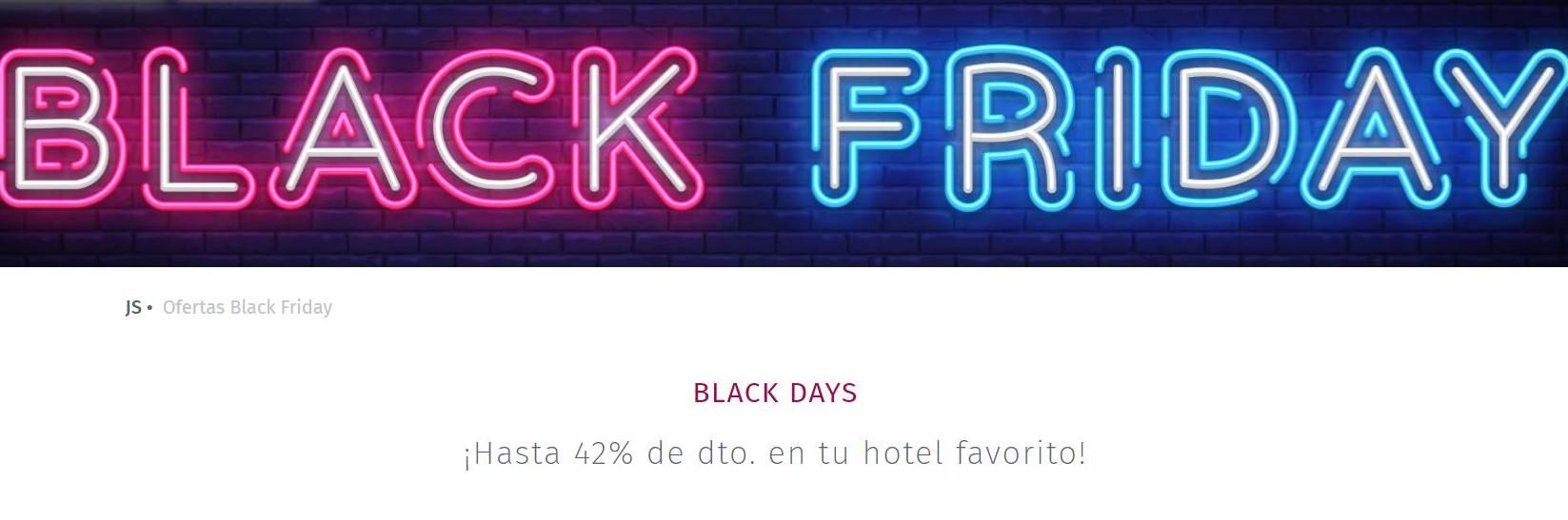 Campaña de la hotelera JS con sus &#039;Black Days&#039; que ya están en marcha