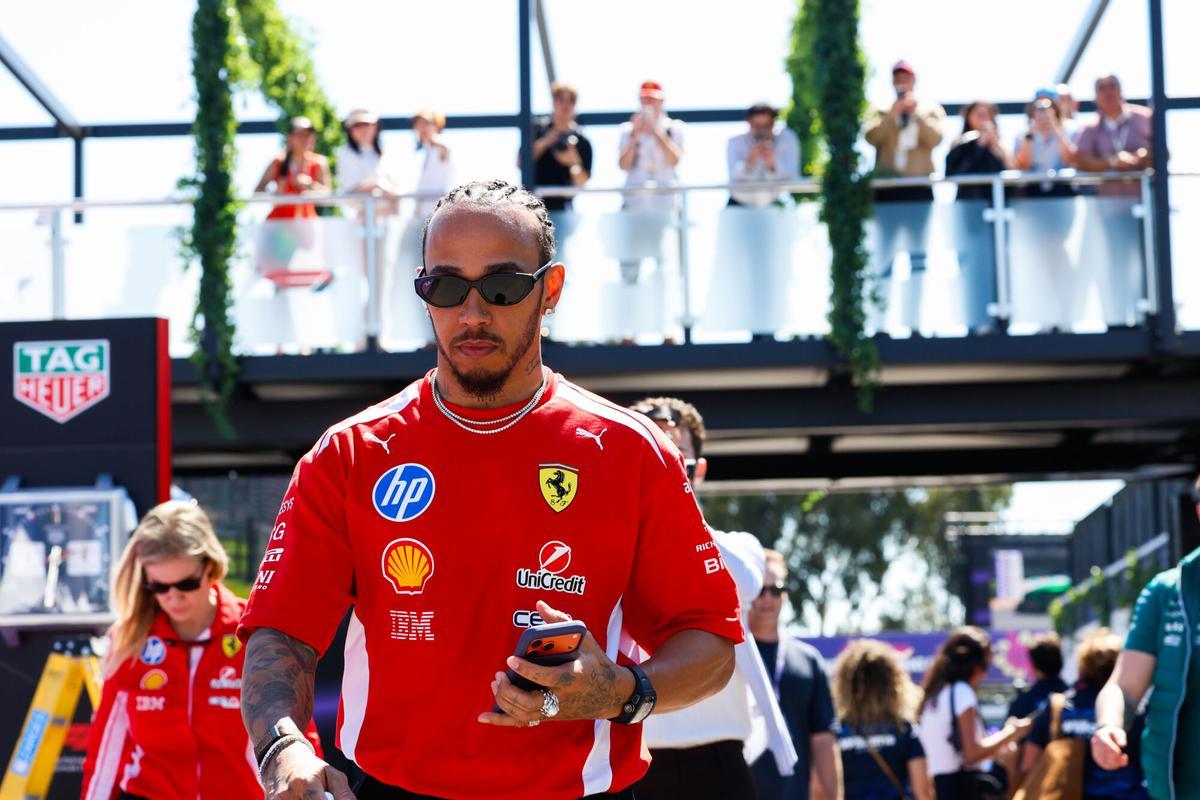 Lewis Hamilton, piloto de Ferrari