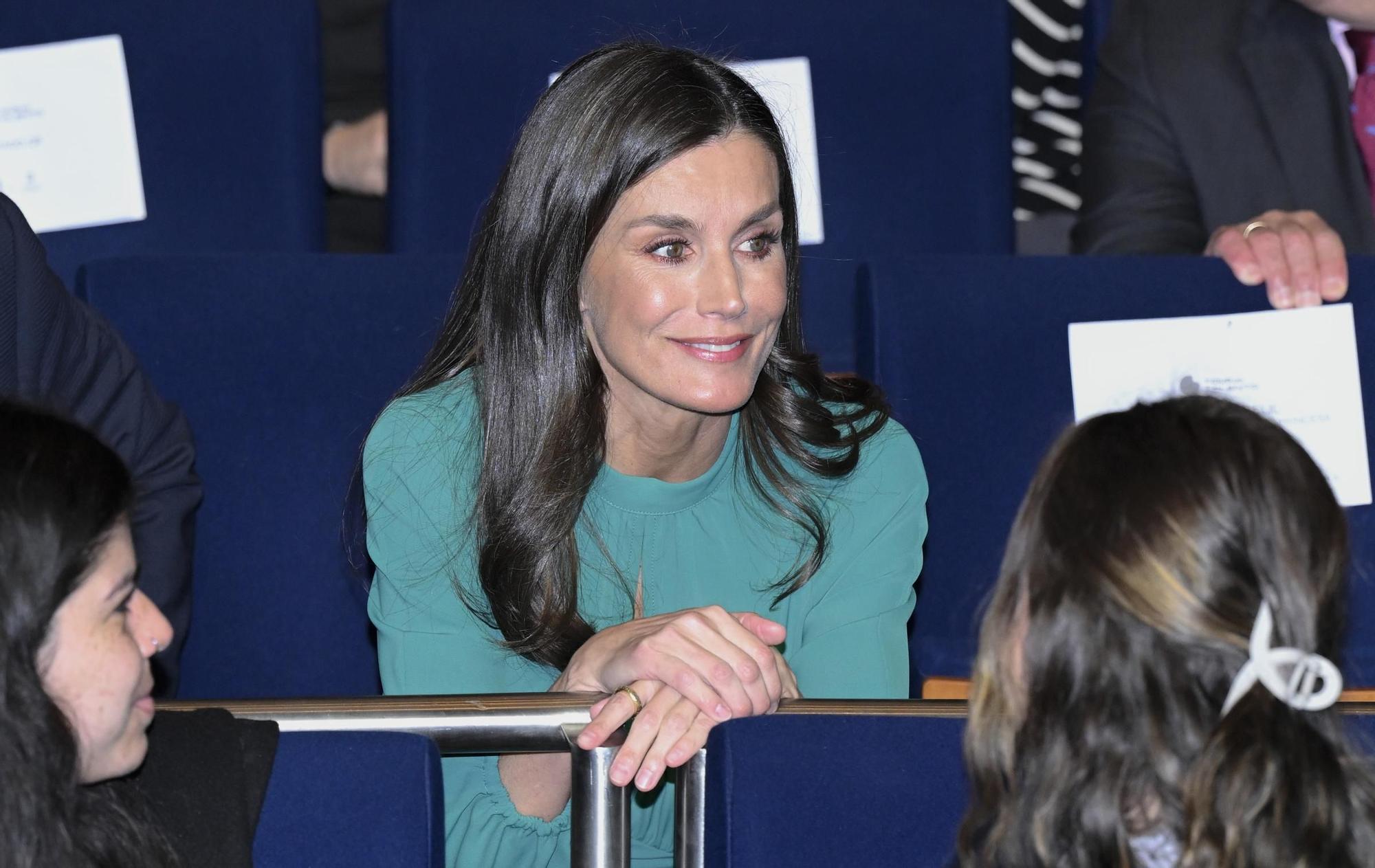 La reina Letizia durante un acto en Salamanca el pasado mes de febrero.