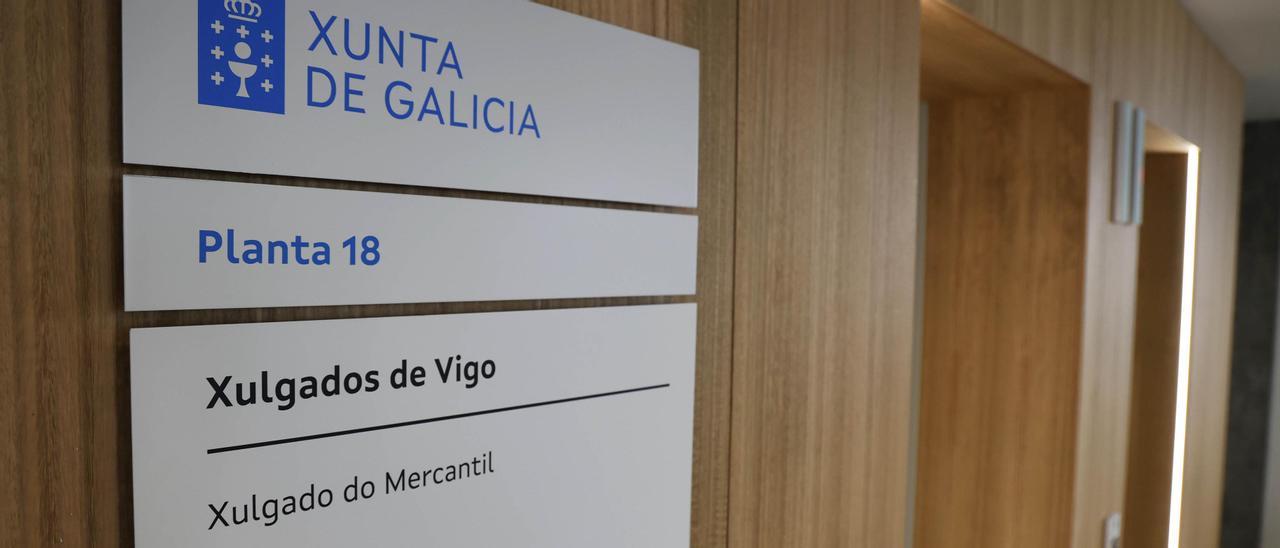 Dependencias del Juzgado Mercantil en la Ciudad de la Justicia de Vigo.
