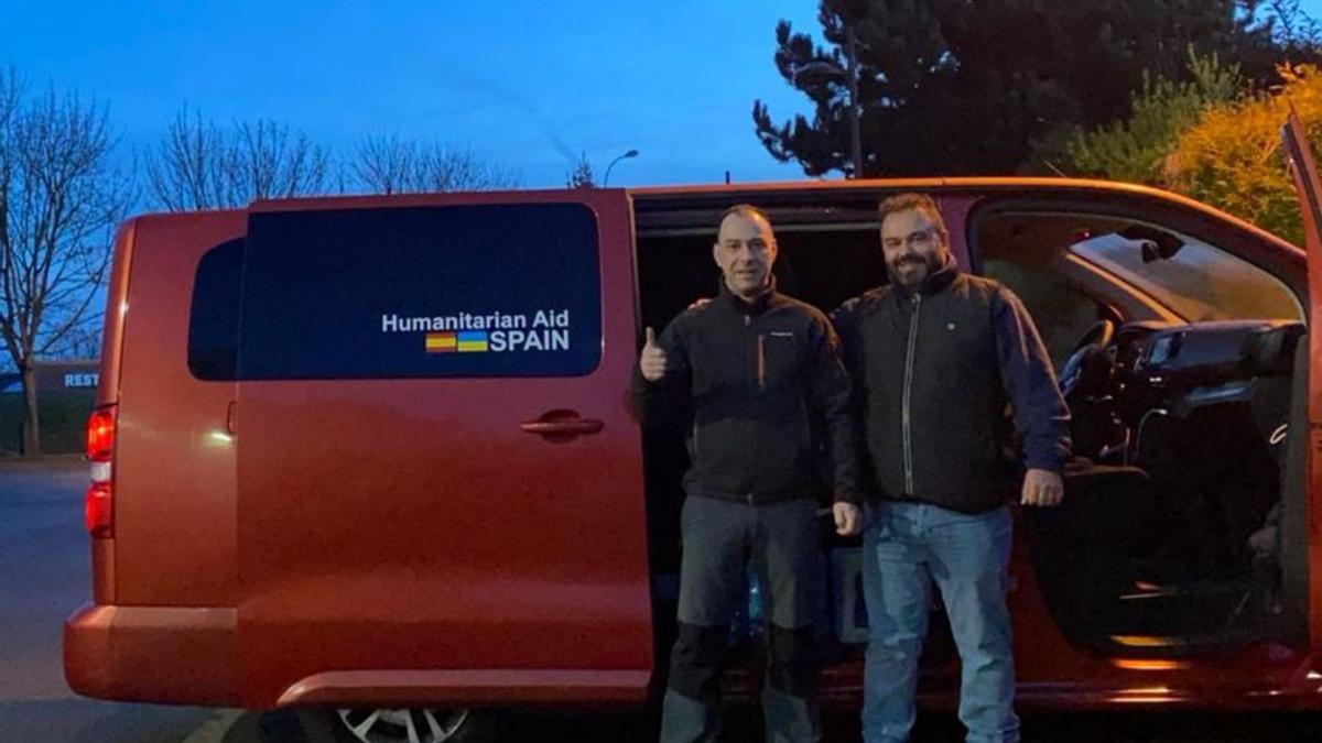 Los dos zamoranos hacen noche en suelo polaco antes de dirigirse a la frontera con Ucrania.