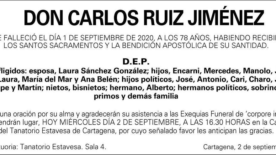 D. Carlos Ruiz Jiménez