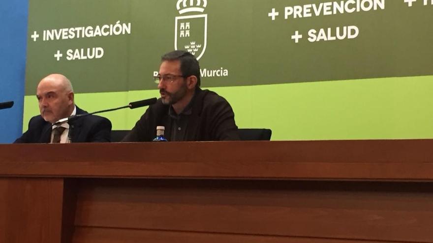 Roque Martínez y Asensio López, durante la rueda de prensa.