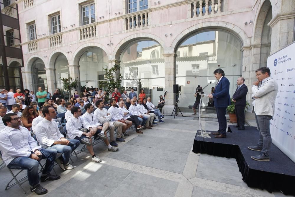 Acte de presentació de la gala Michelin 2017 a Girona