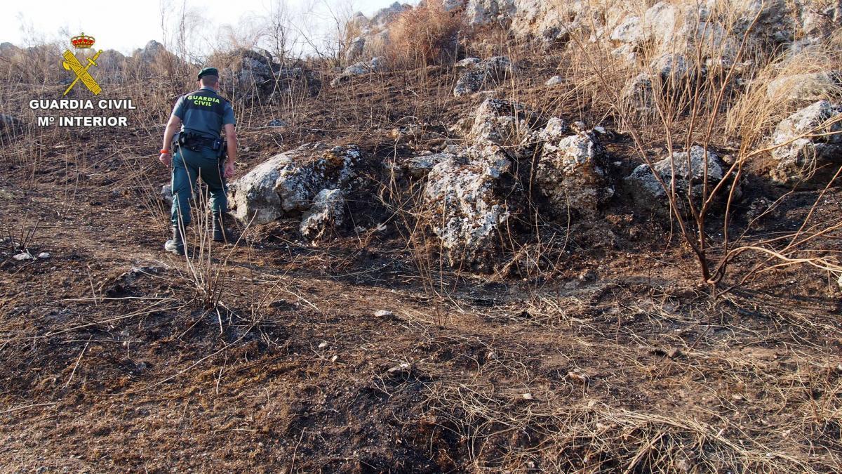 Un investigado como presunto autor del incendio forestal de las Sierras Subbéticas en Luque