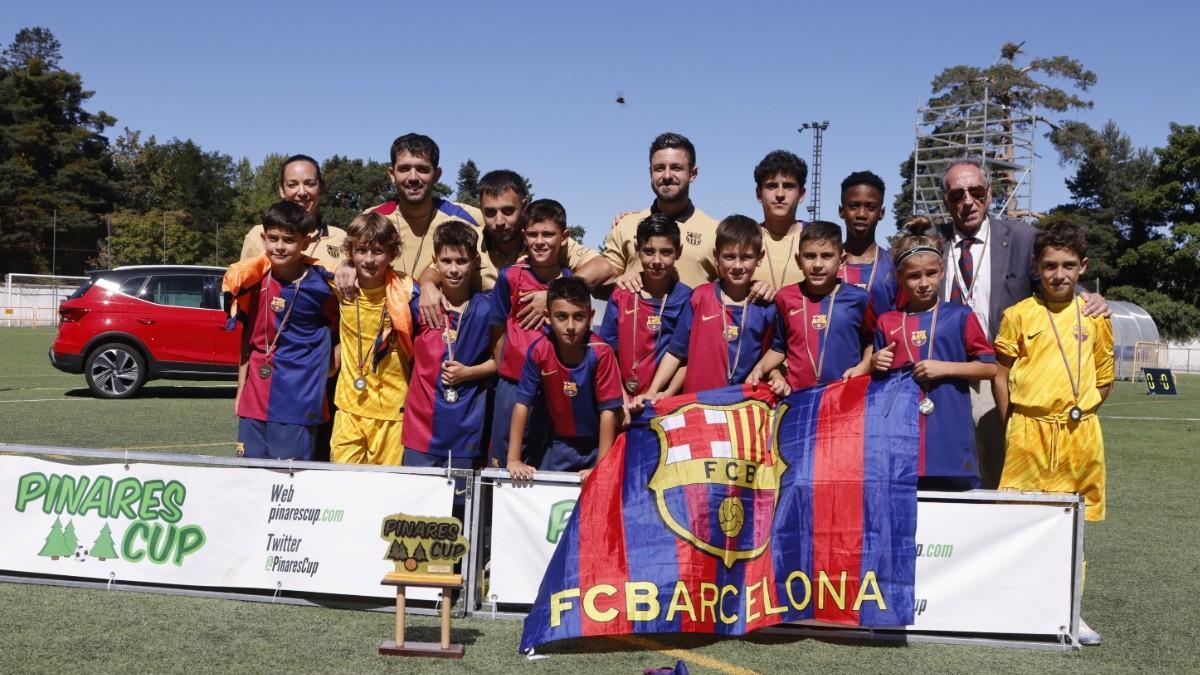 El sub-10 A del Barça se impuso en la Pinares Cup con una gran final (4-1) contra el Real Madrid