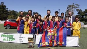 El sub-10 A del Barça se impuso en la Pinares Cup con una gran final (4-1) contra el Real Madrid