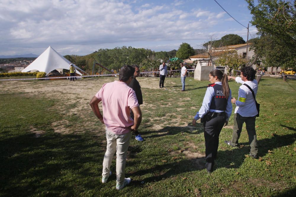 Una nena mor en rebentar un inflable a Caldes de Malavella