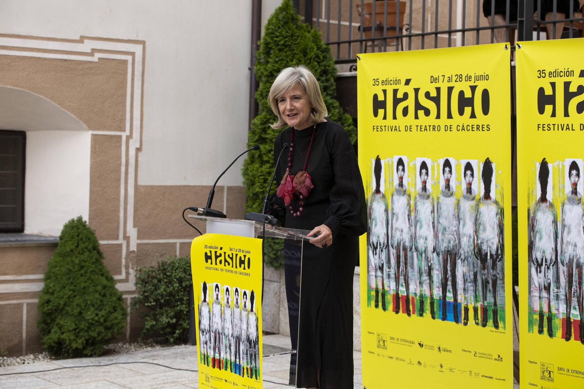 Presentación del festival de teatro clásico de Cáceres, este jueves.