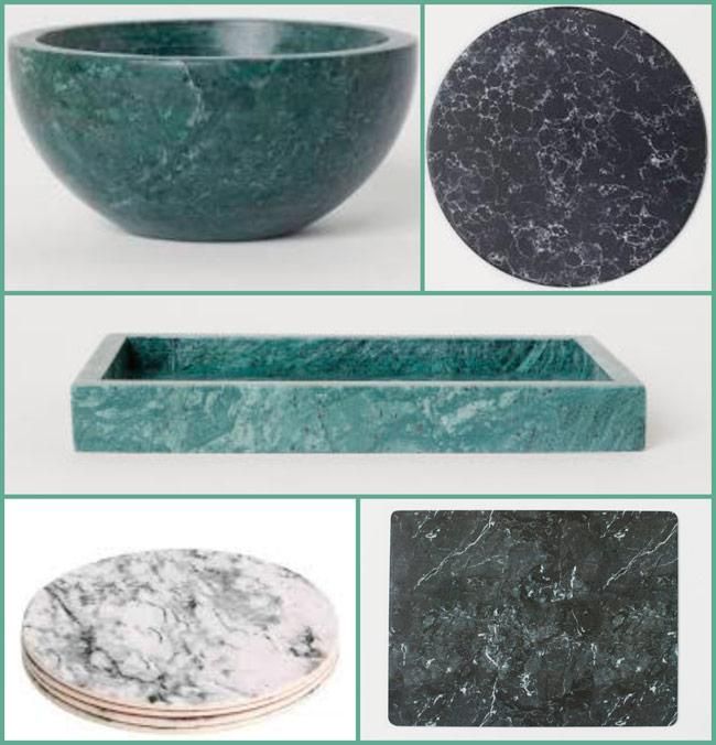 Colección de objetos de mármol, de H&M Home