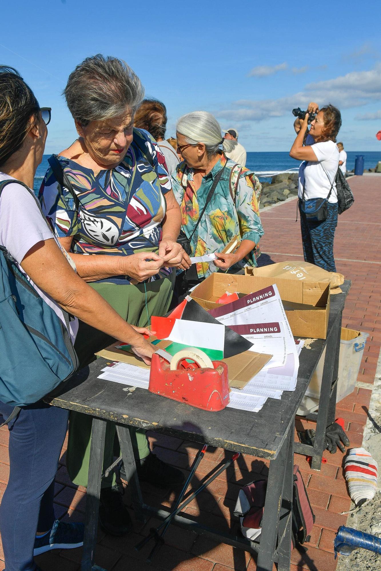 Cometas por Palestina en Las Palmas de Gran Canaria