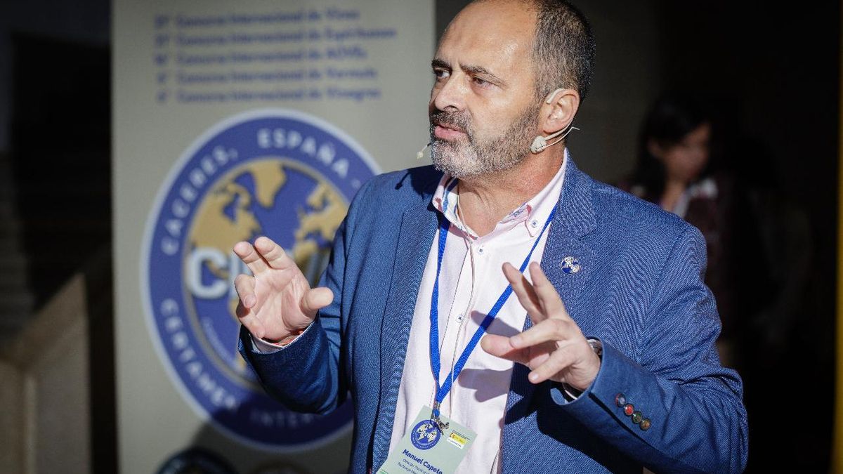Manuel Capote durante una de sus ponencias.