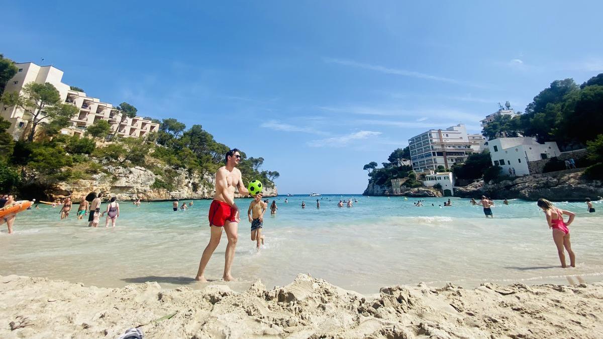 An einem Strand auf Mallorca.