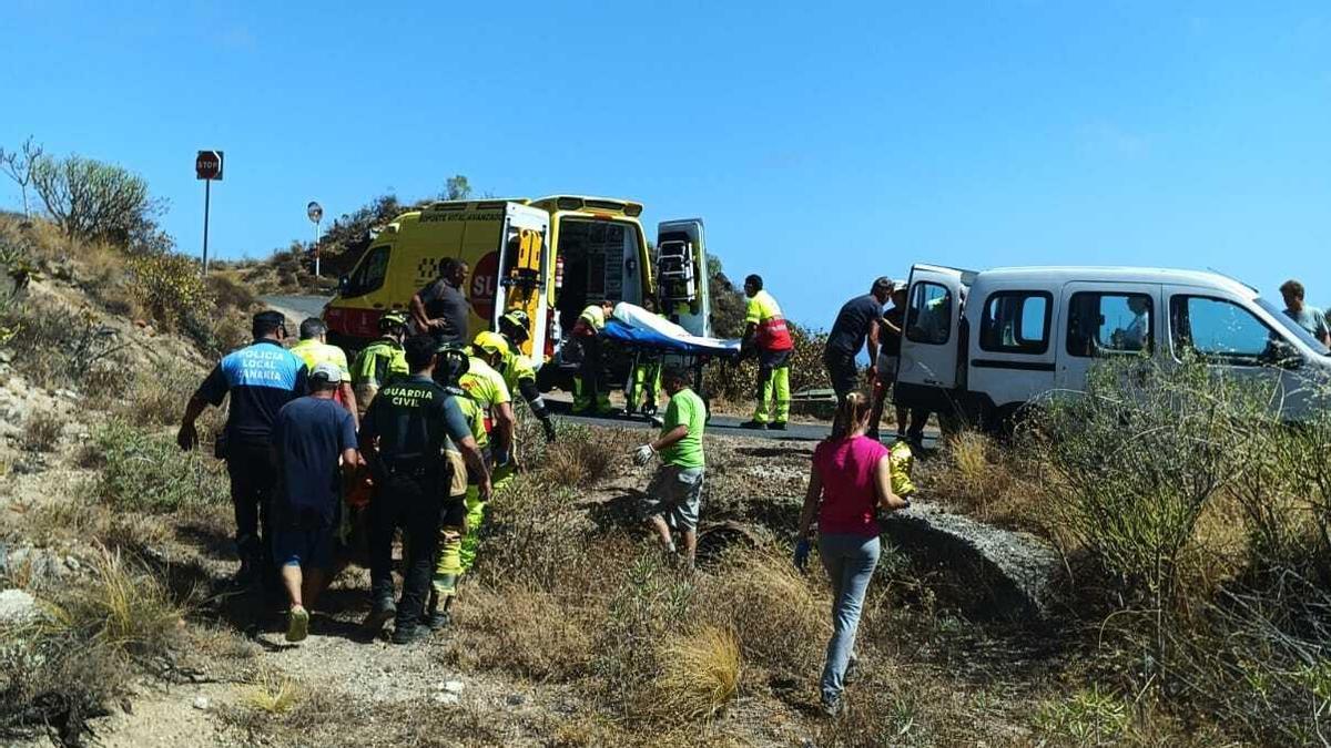 Imágenes del accidente y la evacuación