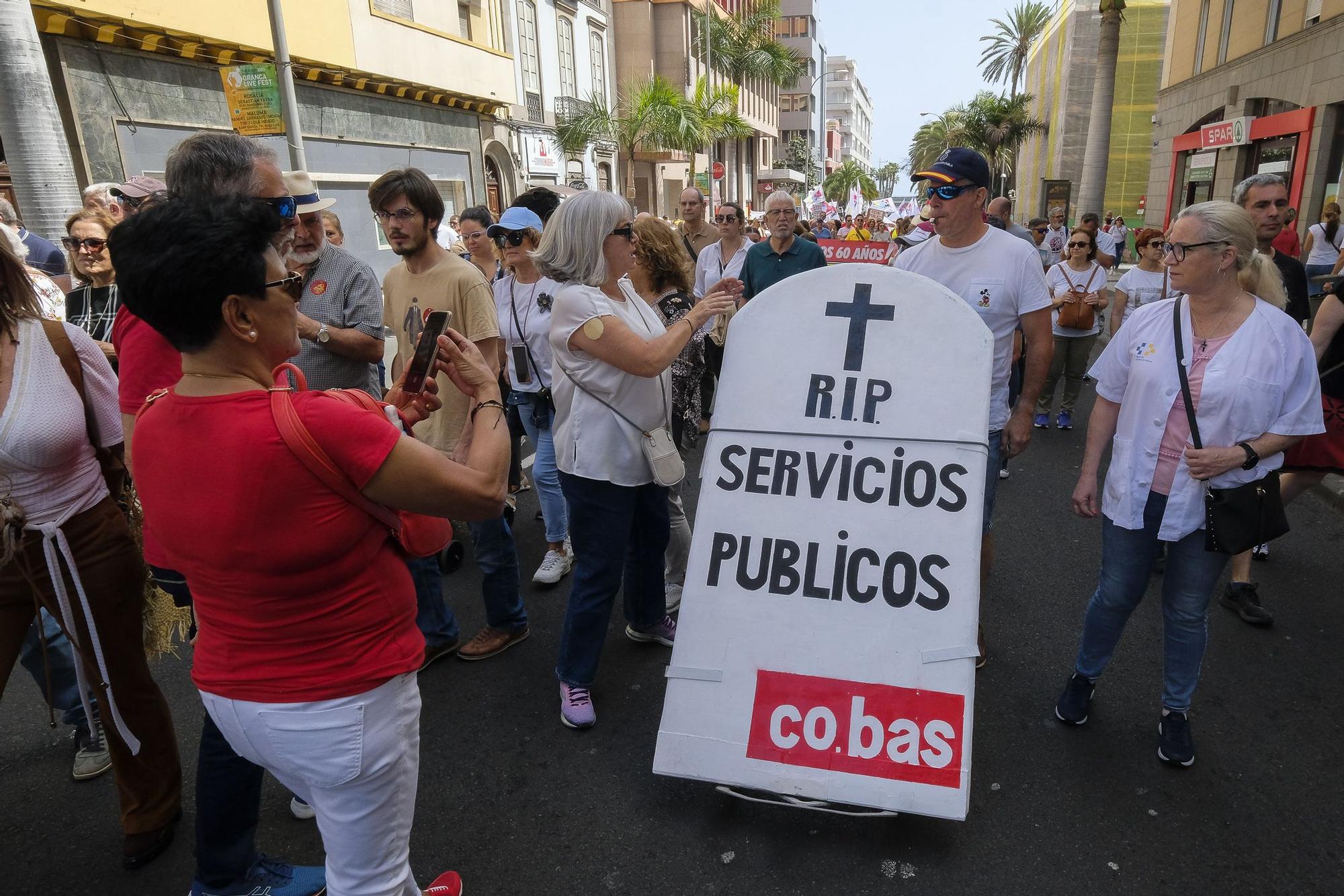 Manifestación en Gran Canaria en defensa de la sanidad pública