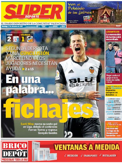 Las portadas deportivas del 17 de diciembre