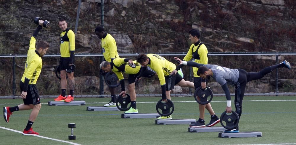 El Celta se prepara para su partido del jueves frente al Ajax //R.Grobas