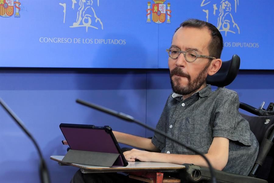 Pablo Echenique, portavoz de Unidas Podemos en el Congreso.