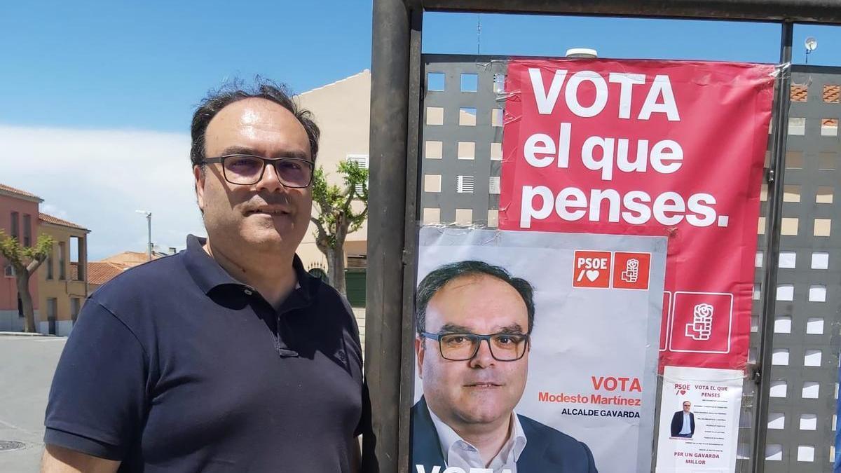 Modesto Martínez, candidato a la alcaldía de Gavarda.