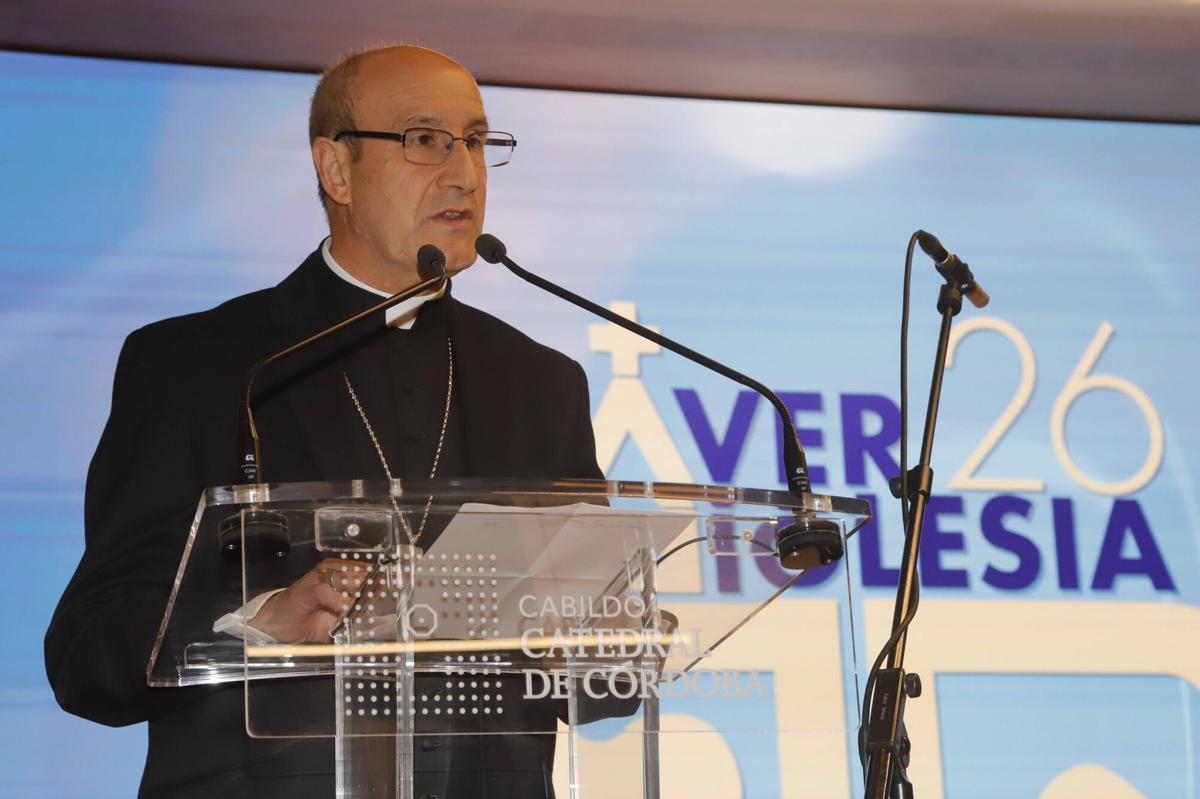 El obispo de Córdoba, Jesús Fernández, en un acto reciente.