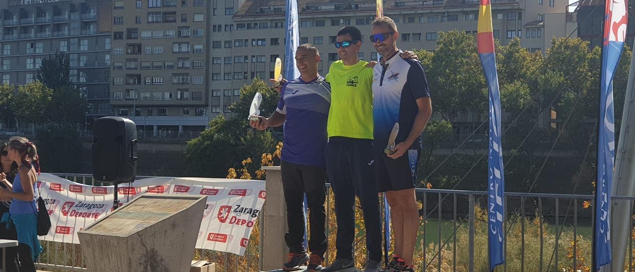 Tortajada y Lozano en el podio.