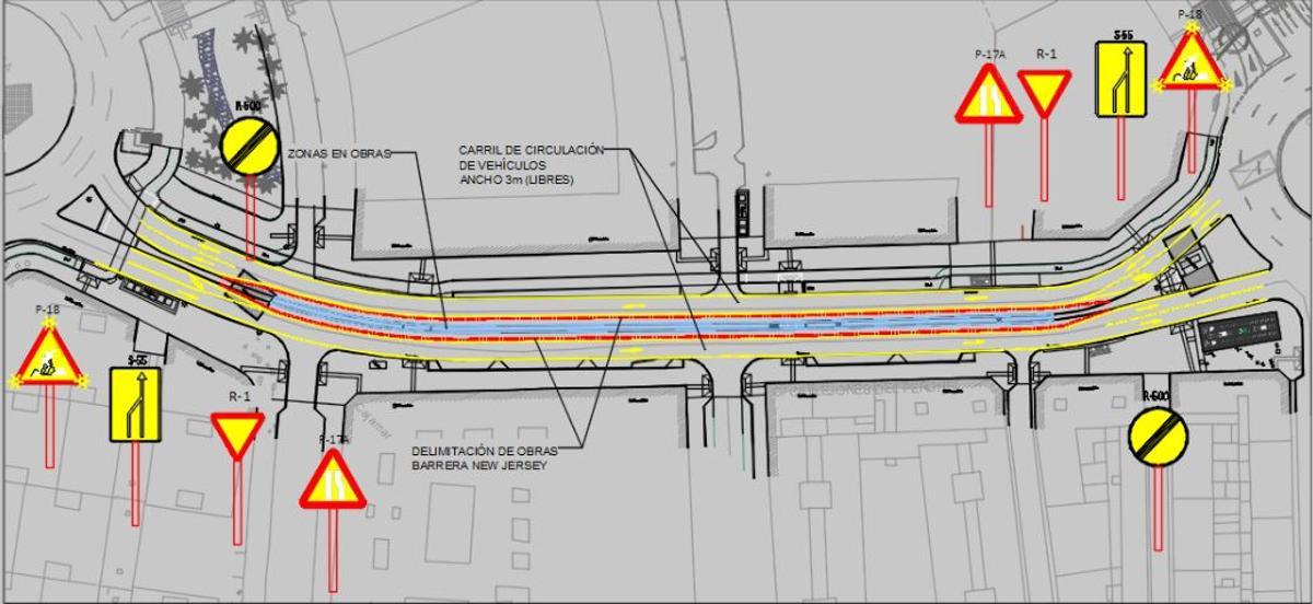 Cambios en la fase 2 de las obras en Callejones del Perchel.