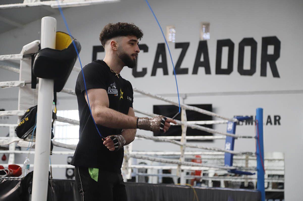 José Luis Navarro Jr durante un entrenamiento.