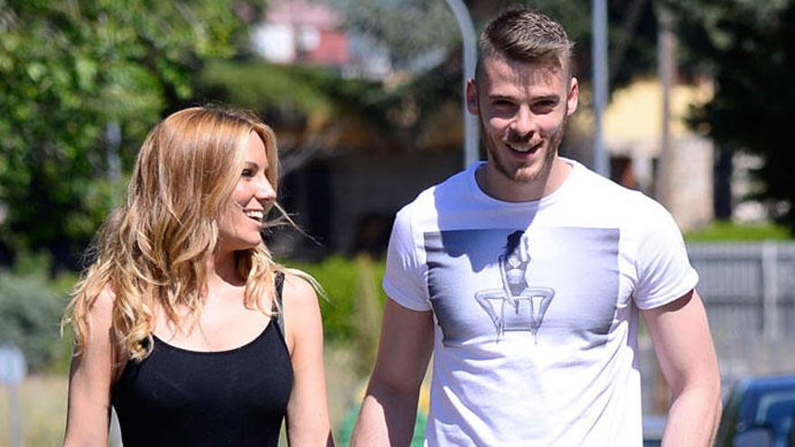 El futbolista De Gea y su pareja Edurne