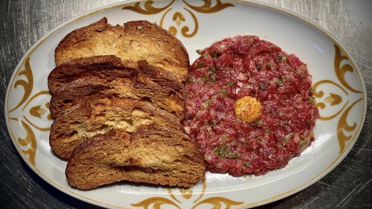 El 'steak tartar' de La Lorenza.