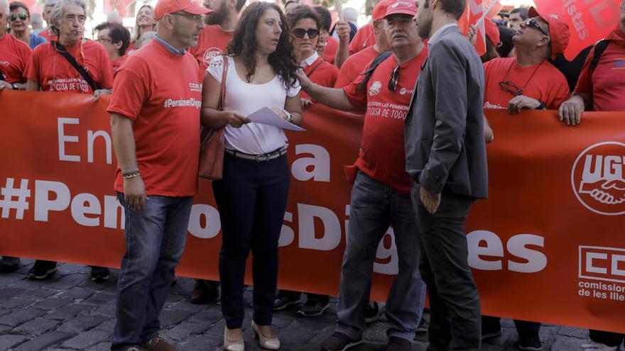 Marcha por unas pensiones dignas en Palma