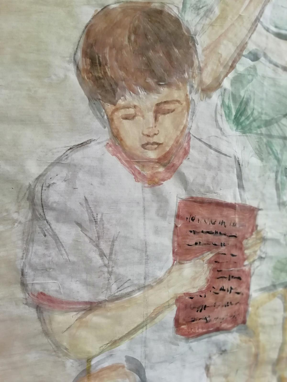 'Marcus grammaticus', uno de los dibujos de la muestra.