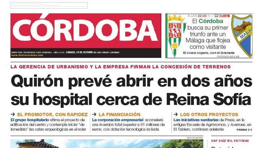 La portada de CÓRDOBA