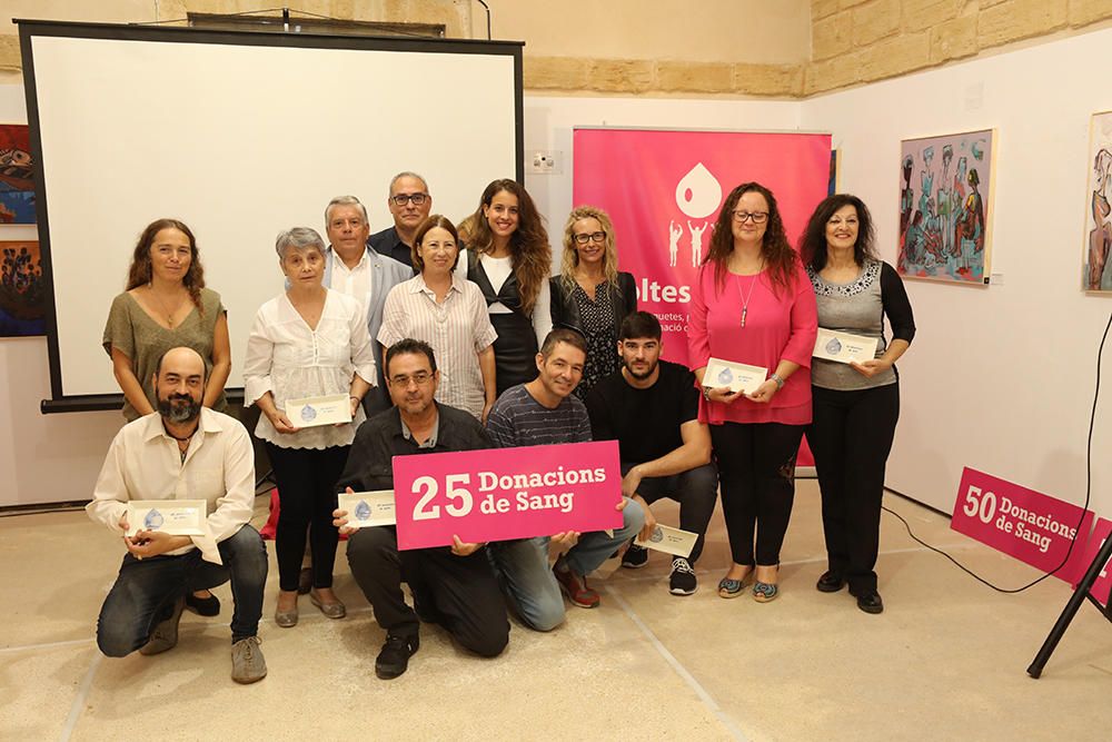 Homenaje a los donates de sangre en Ibiza