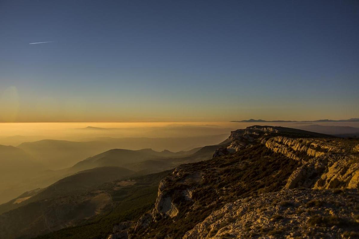 Vistas de la Serra Del Montsec, Lleida, España