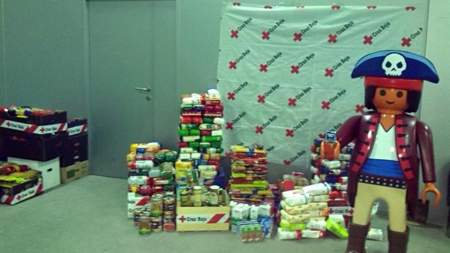 La exposición de Playmobil recauda en Cariñena más de 4.500 kilos de comida