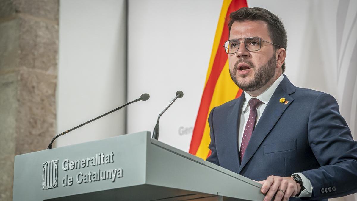 El president de la Generalitat, Pere Aragonès.