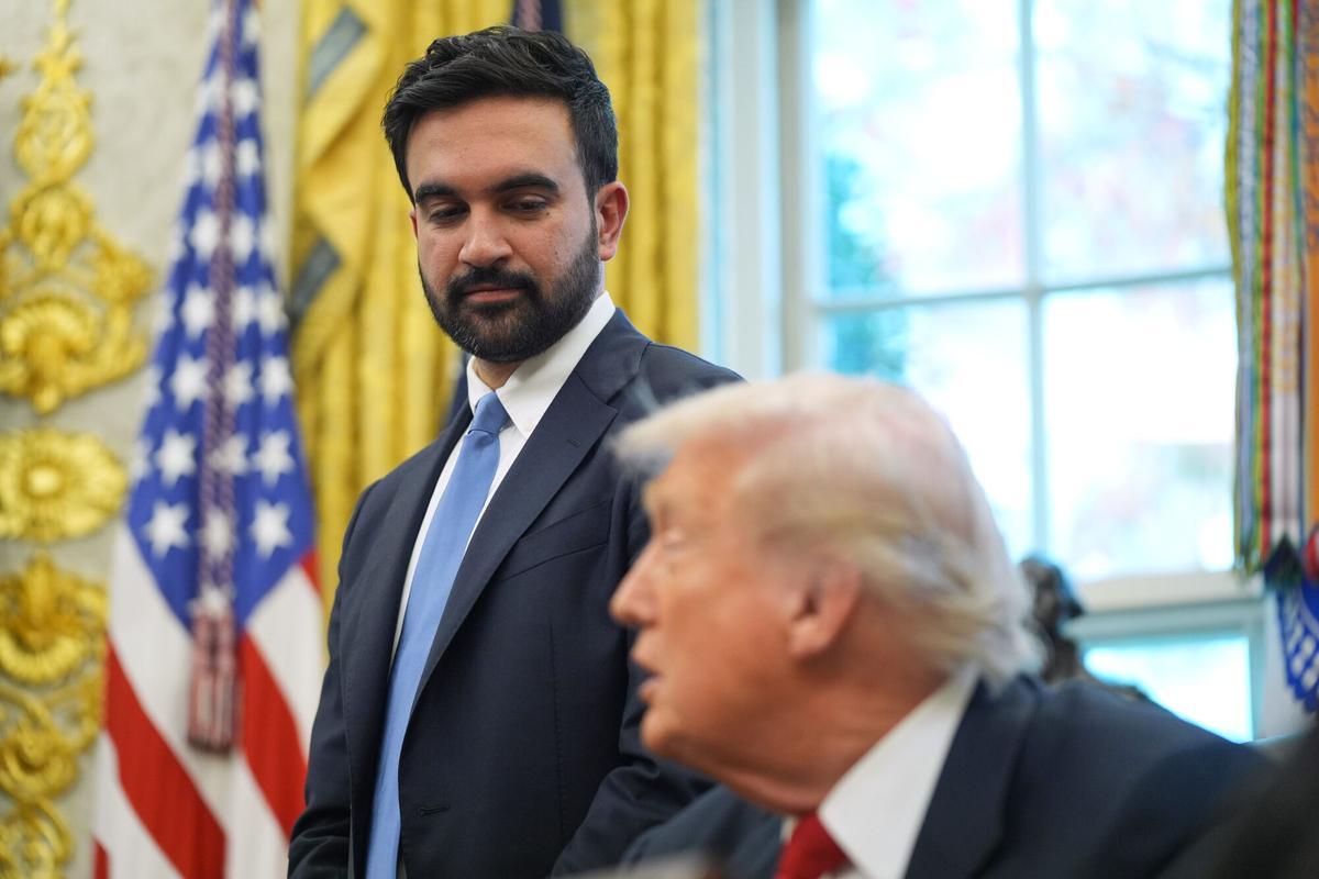 Zohran Mamdani, nuevo alcalde de Nuevo York, junto a Trump, la pasada semana.