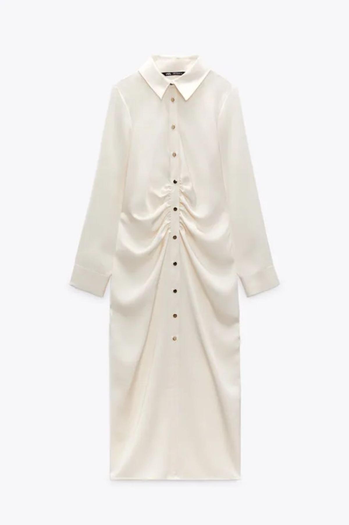 Vestido camisero de Zara