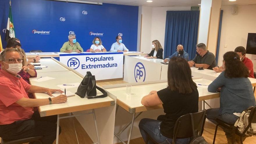 Primera reunión de la nueva Junta Directiva del PP de Mérida.