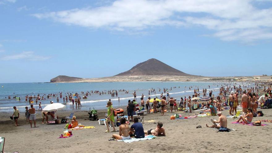 Playa central de El Médano.