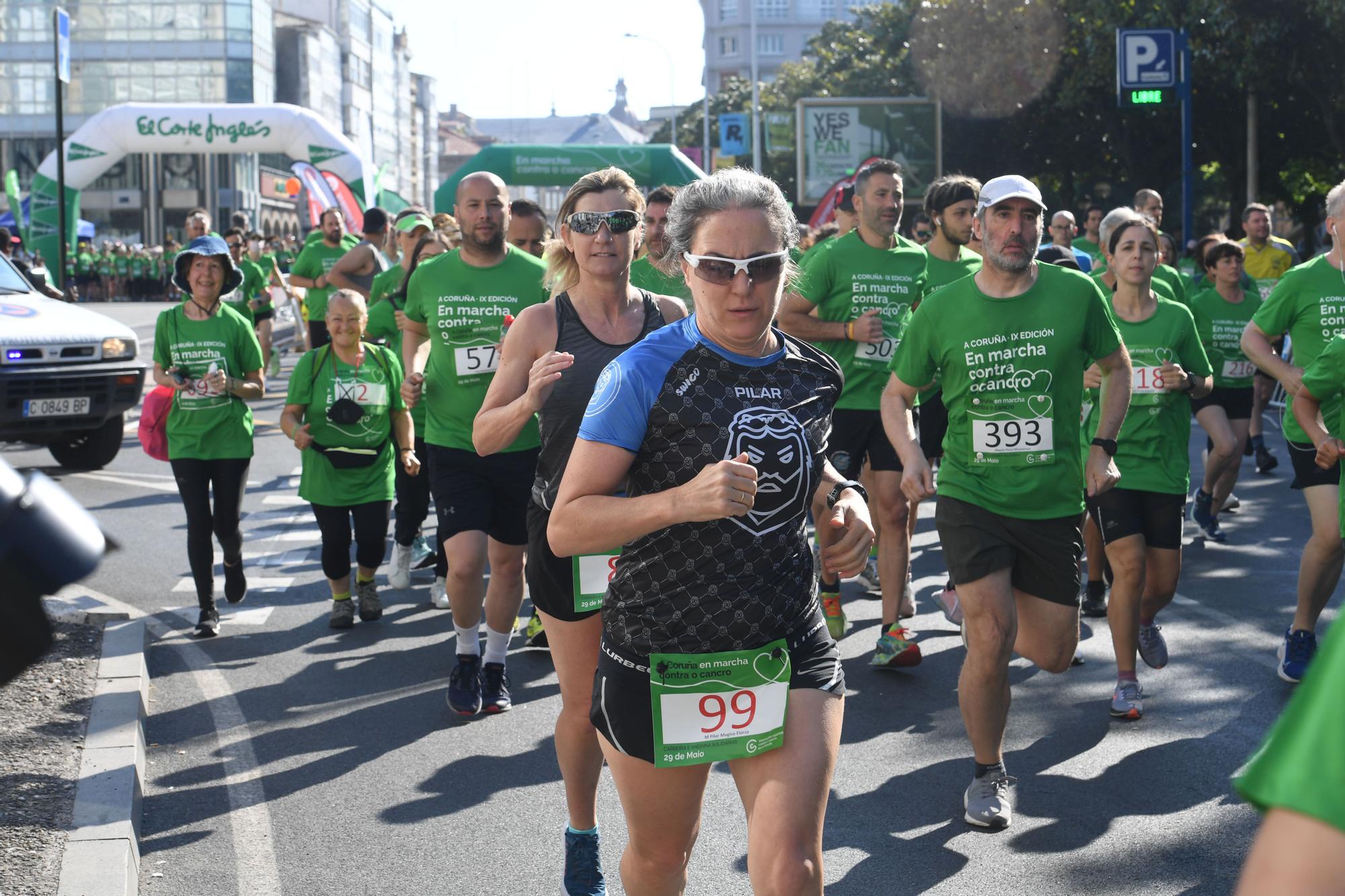 La Carrera contra el Cáncer tiñe de verde la ciudad