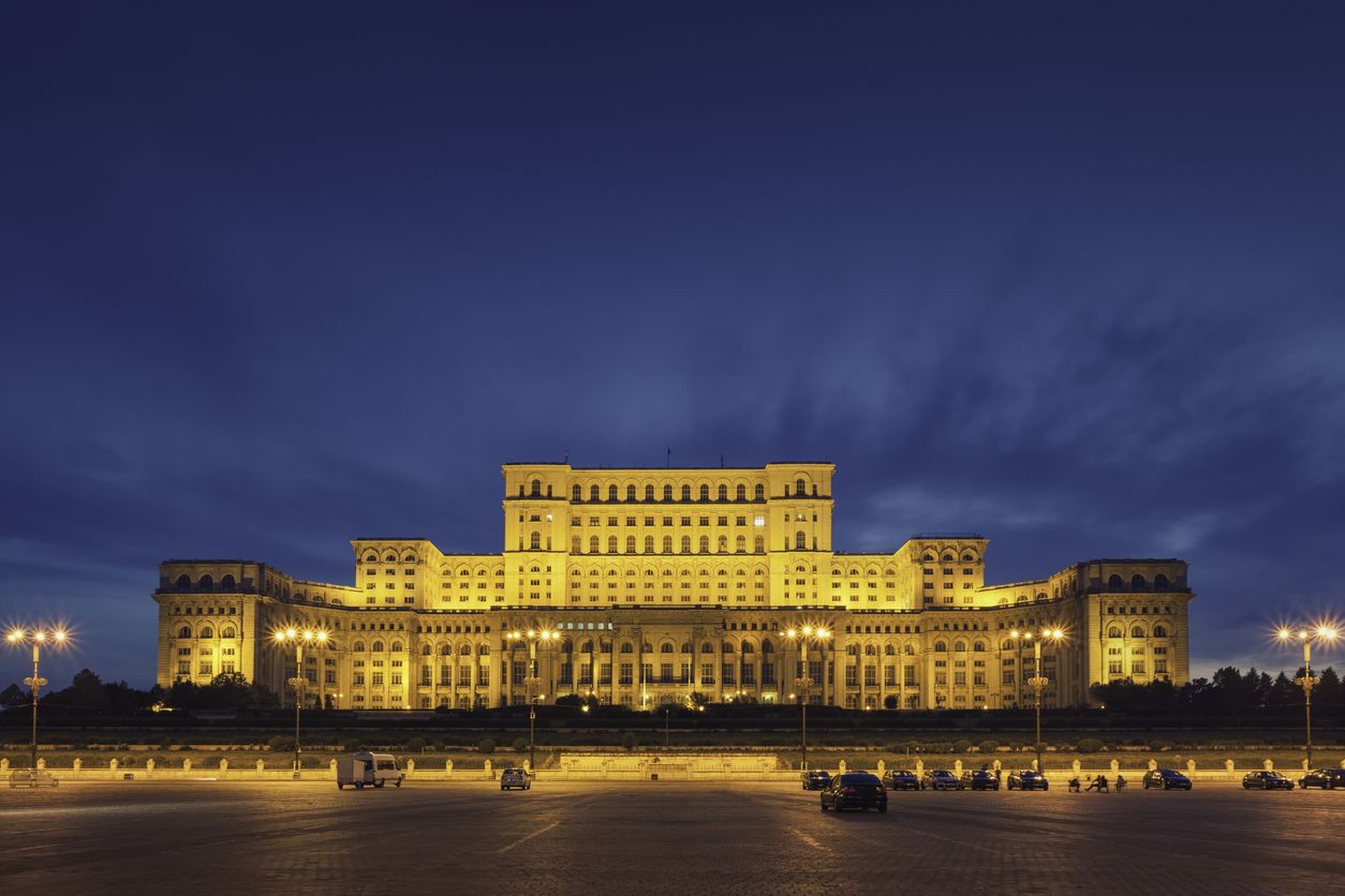 Edificio del Parlamento en Bucarest.