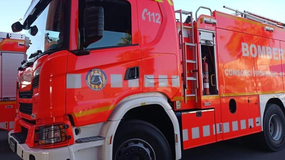 Imagen de archivo de un camión del Consorcio Provincial de Bomberos de València.