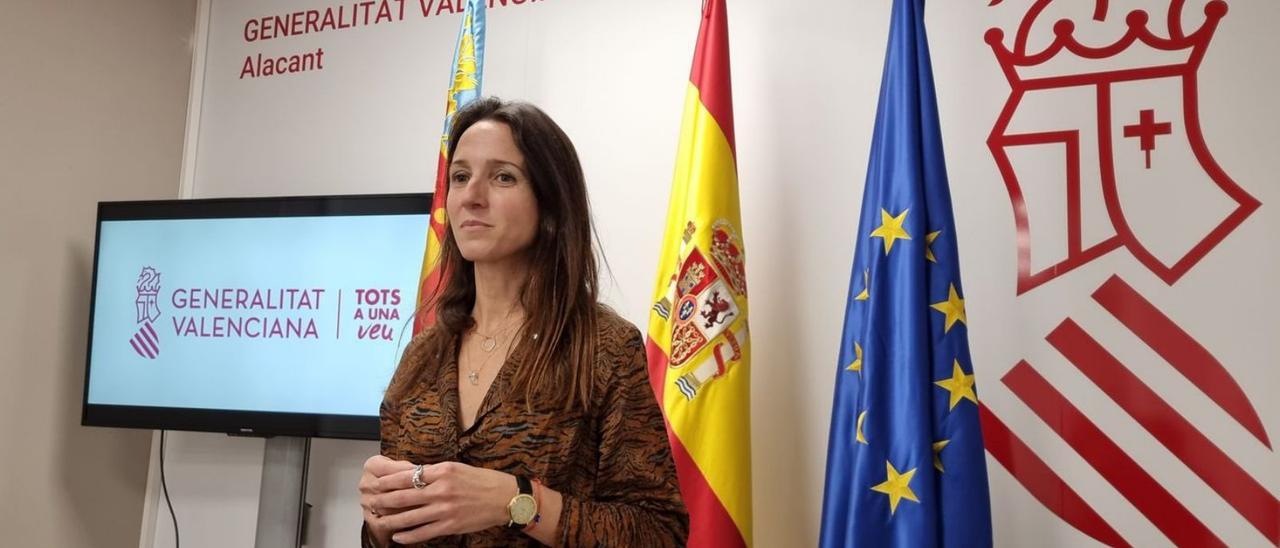 La directora general de Análisis y Políticas Públicas, Ana Berenguer, en Alicante.  | R.MÍGUEZ