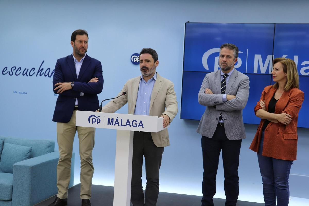 Rueda de prensa del PP de Málaga