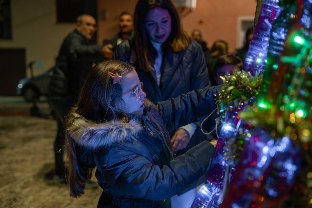 Plantonal de Vera se ilumina por Navidad.