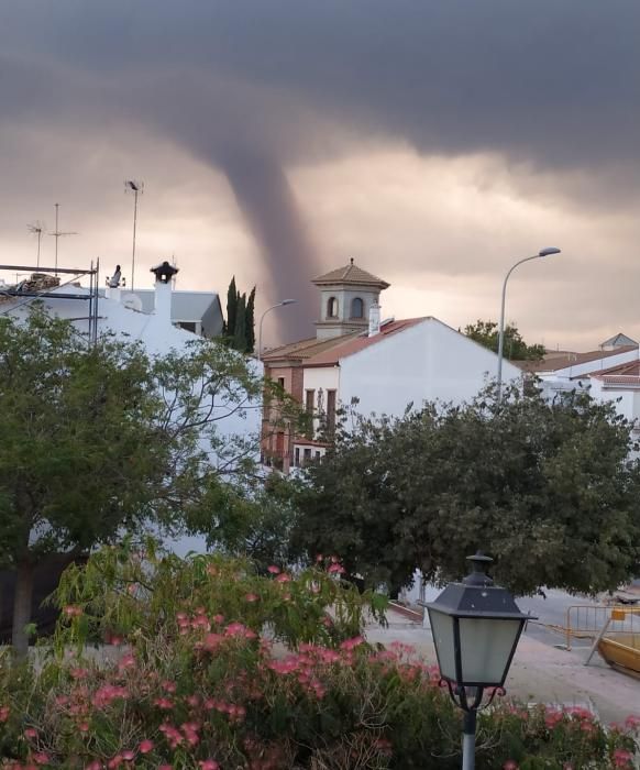 Un tornado atraviesa Campillos